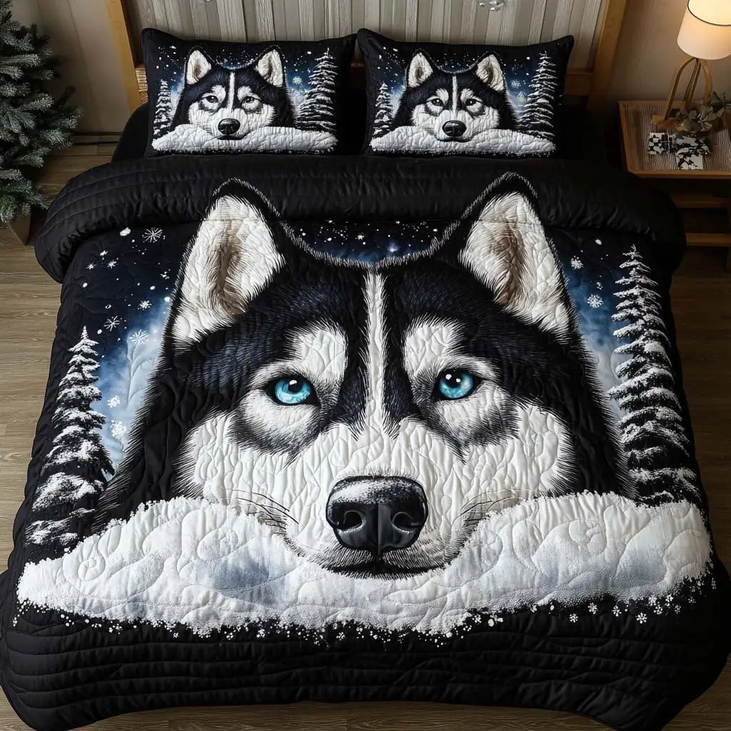Eyes Of Ice Quilted Bedding Set Classic Bedding Set That Enhances Your Sleep Space