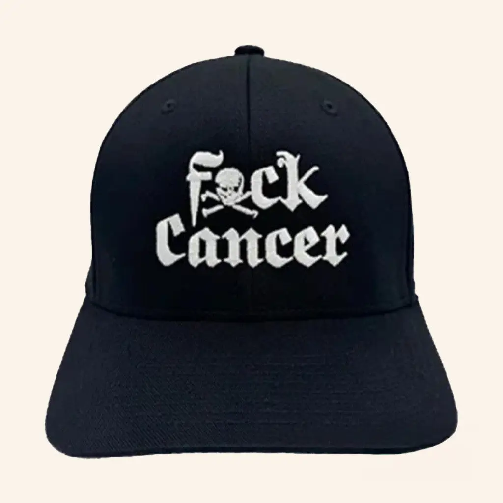 F Cancer Merch Embroidered Hat Gift Ideas For Dad -WearandDecor
