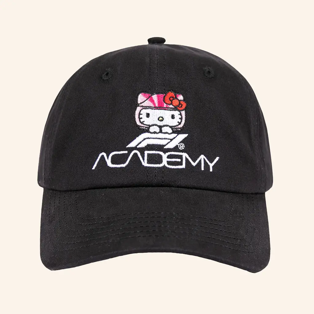 F1 Academy Hello Kitty Merch F1 Academy X Hello Kitty Embroidered Hat Gifts For Her - Wear&Decor