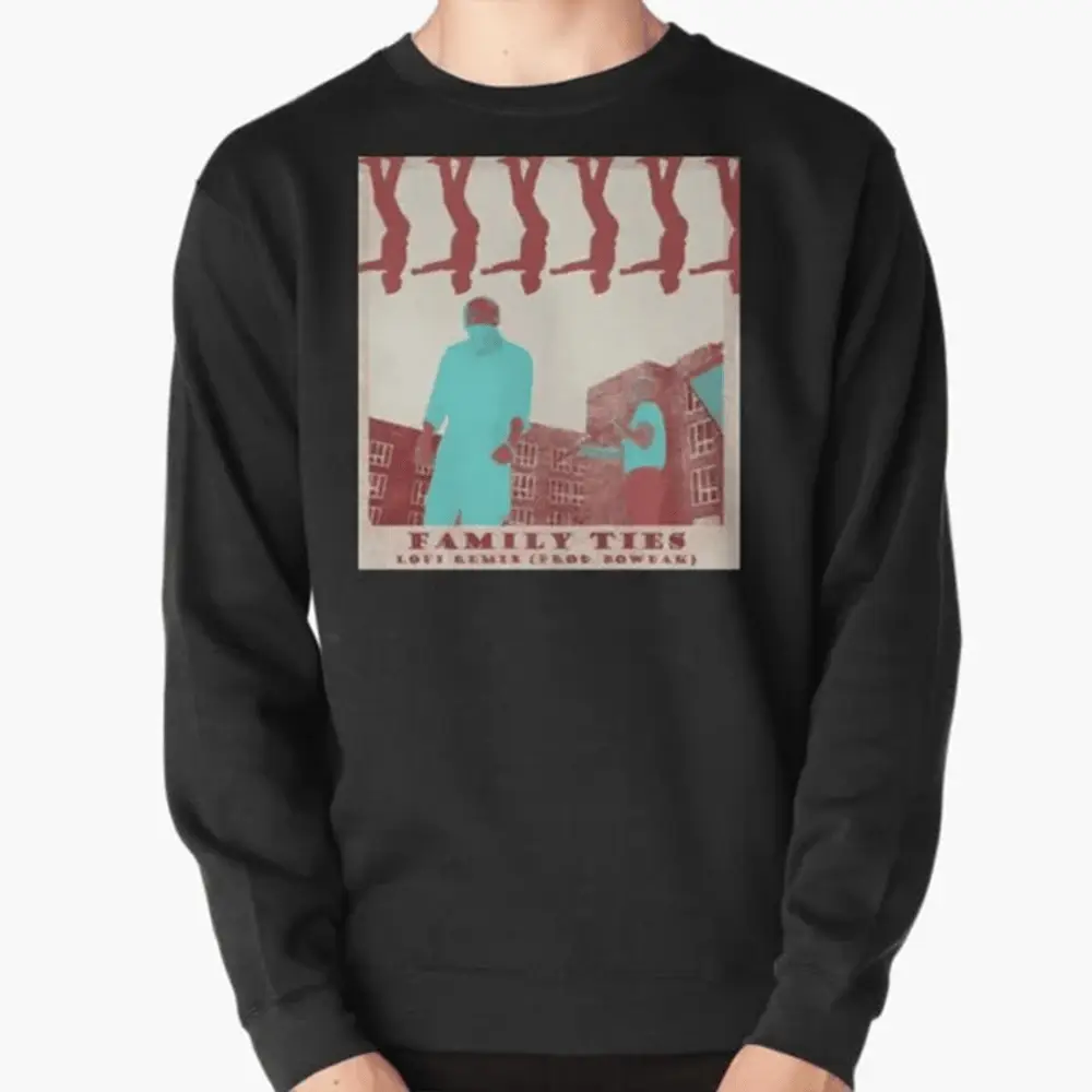 Family Ties Vintage Style Album Cover By Baby Keem And Kendrick Lamar Sweatshirt Family Ties Vintage Style Album Cover By Baby Keem And Kendrick Lamar Sweatshirt - Image 1