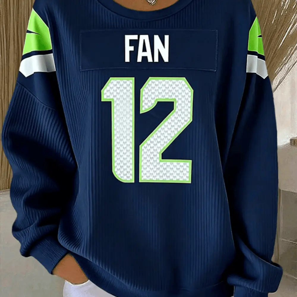 Fan 12s Seattle Seahawks Sweatshirt Game Day Football Merch Gift For Girlfriend Fan 12s Seattle Seahawks Sweatshirt Game Day Football Merch Gift For Girlfriend - Image 1