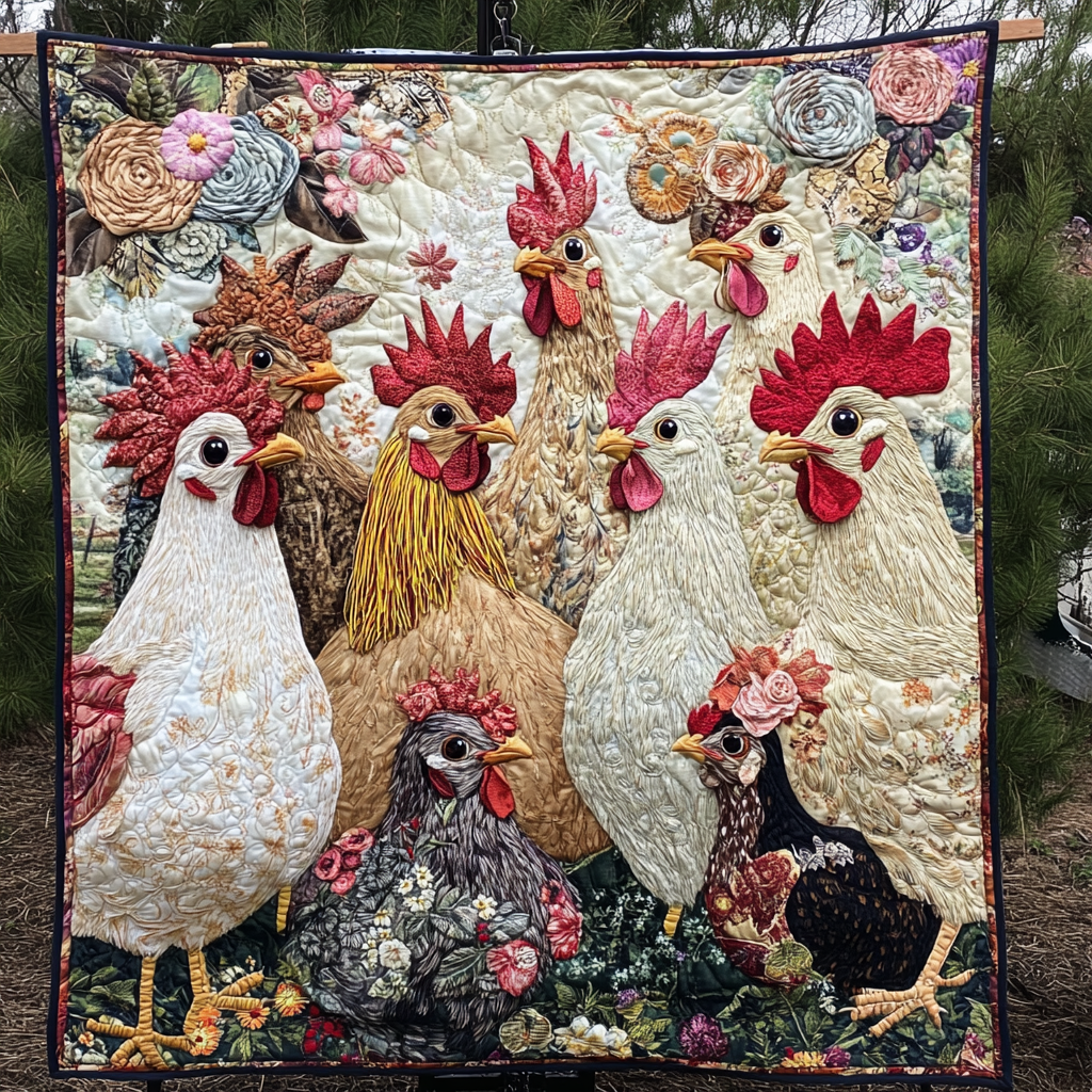 Fancy Feathers Quilted Blanket Christmas Room Decor Unique Patriotic Gifts