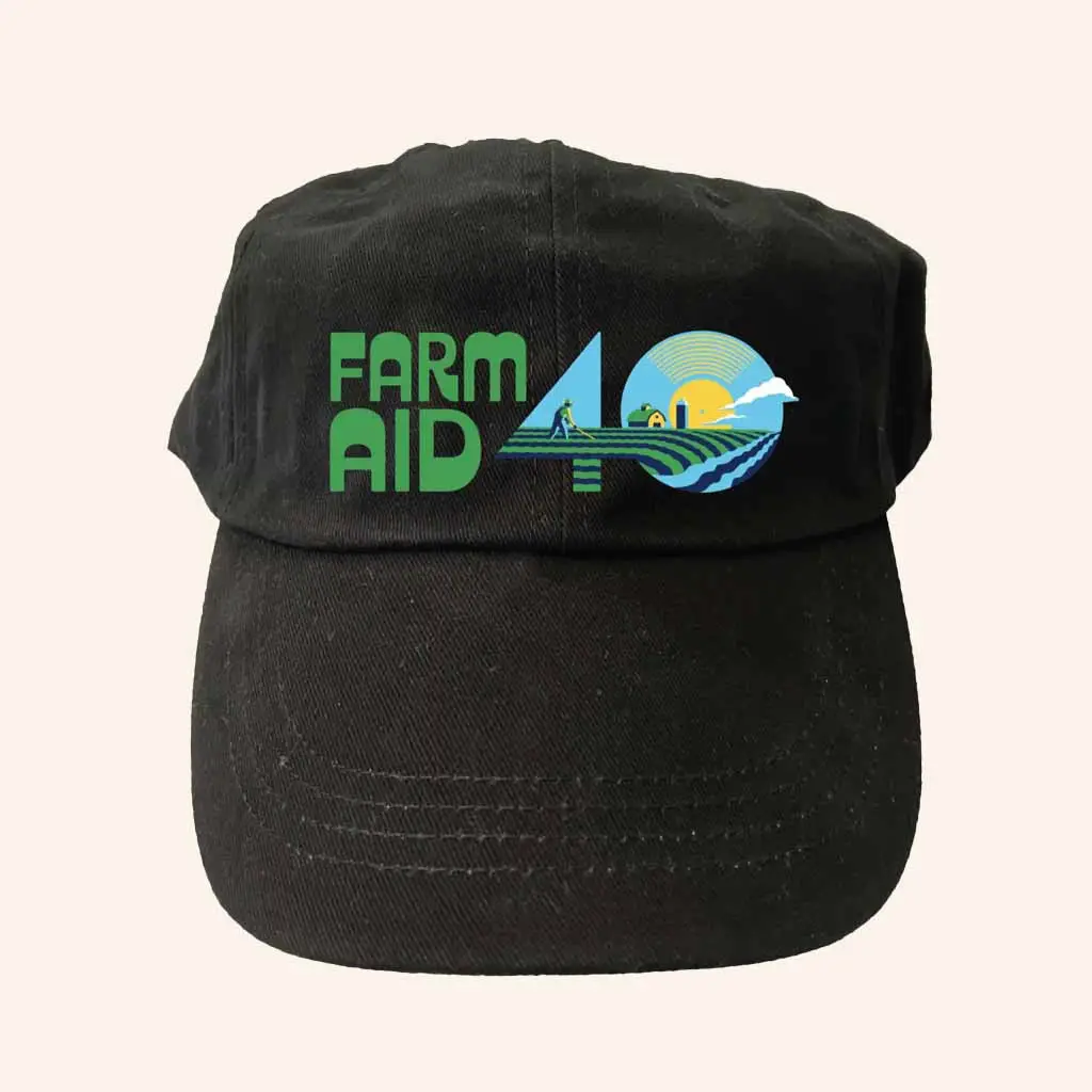 Farm Aid Merch Farm Aid 40 Festival Logo Baseball Hat Unique Gifts For Farmers -WearandDecor