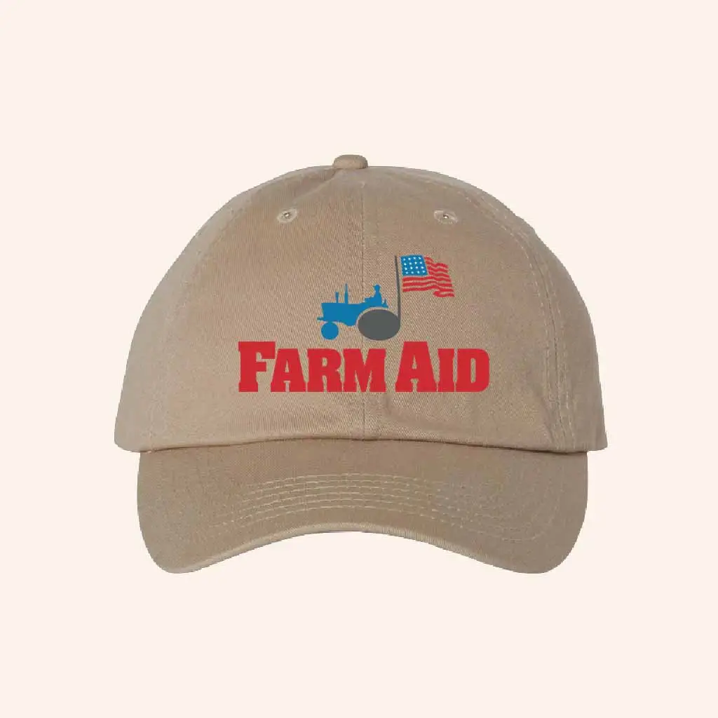 Farm Aid Merch Farm Aid Tractor Logo Baseball Hat Gifts For Farmer Dad -WearandDecor