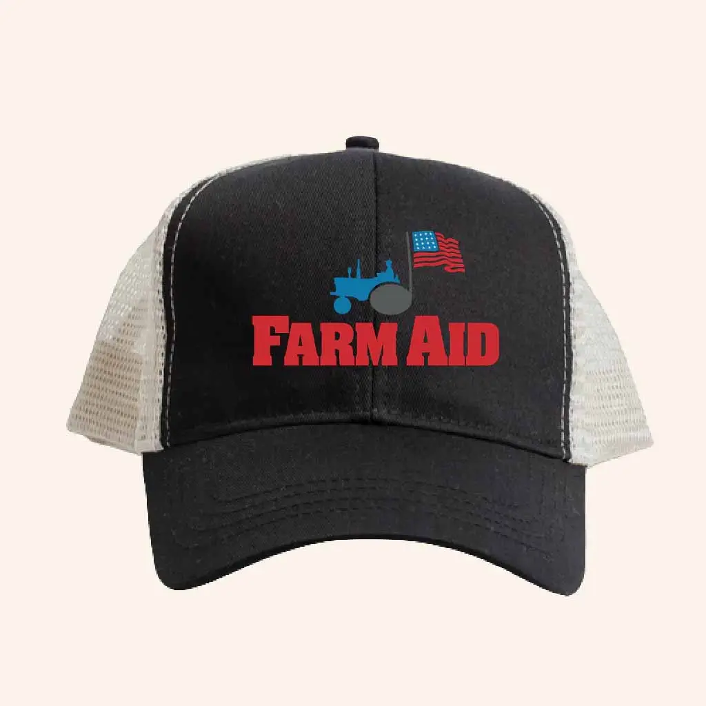 Farm Aid Merch Farm Aid Tractor Logo Trucker Hat Best Christmas Gifts For Dad -WearandDecor