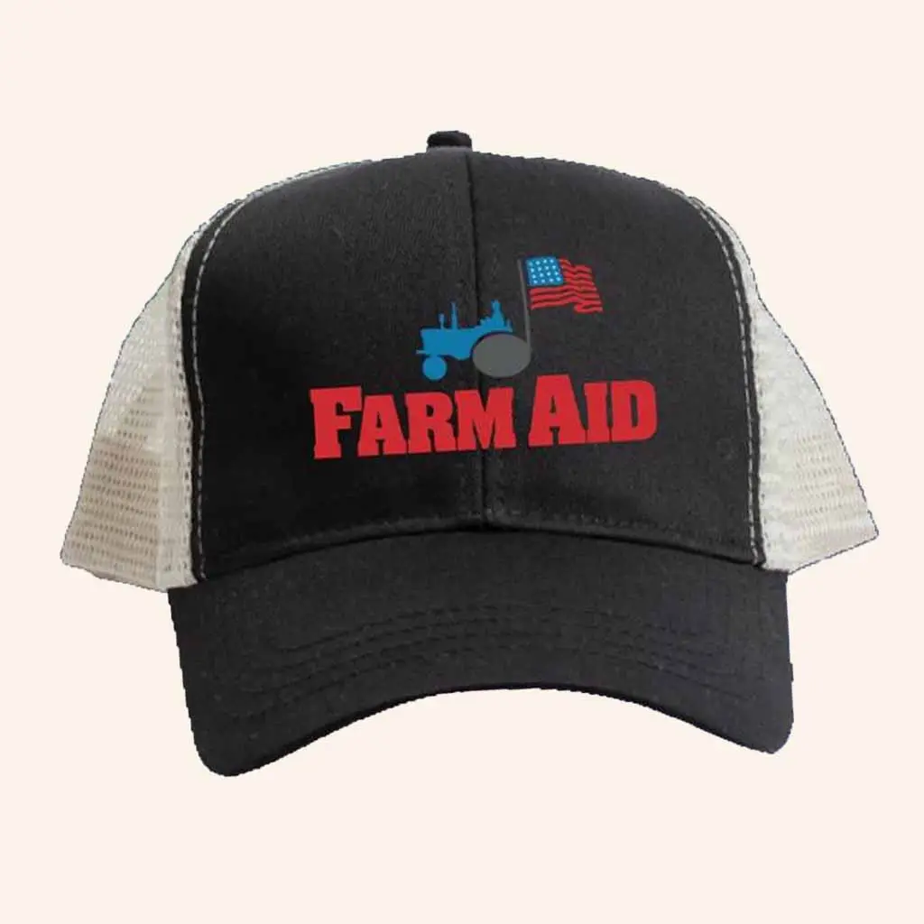 Farm Aid Merch Farm Aid Tractor Logo Trucker Hat Gift Ideas For Farmers -WearandDecor