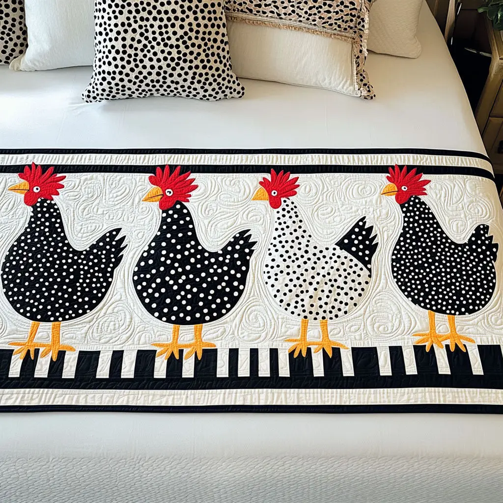 Farmyard Friends Quilted Bed Runner Farmyard Friends Blessing Gift
