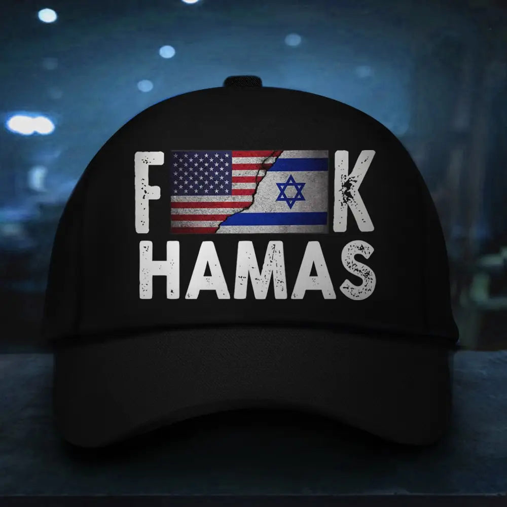 Fck Hamas Hat Israeli American Flag Hat USA I Stand With Israel Merchandise For Supporters