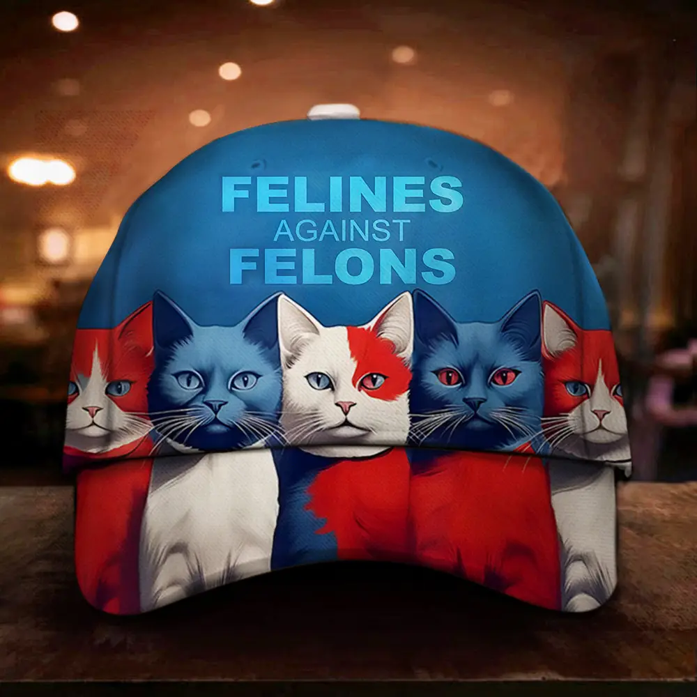 Felines Against Felons Hat Childless Cat Lady For Kamala Harris Hat Gifts For Voters Felines Against Felons Hat Childless Cat Lady For Kamala Harris Hat Gifts For Voters - Image 1