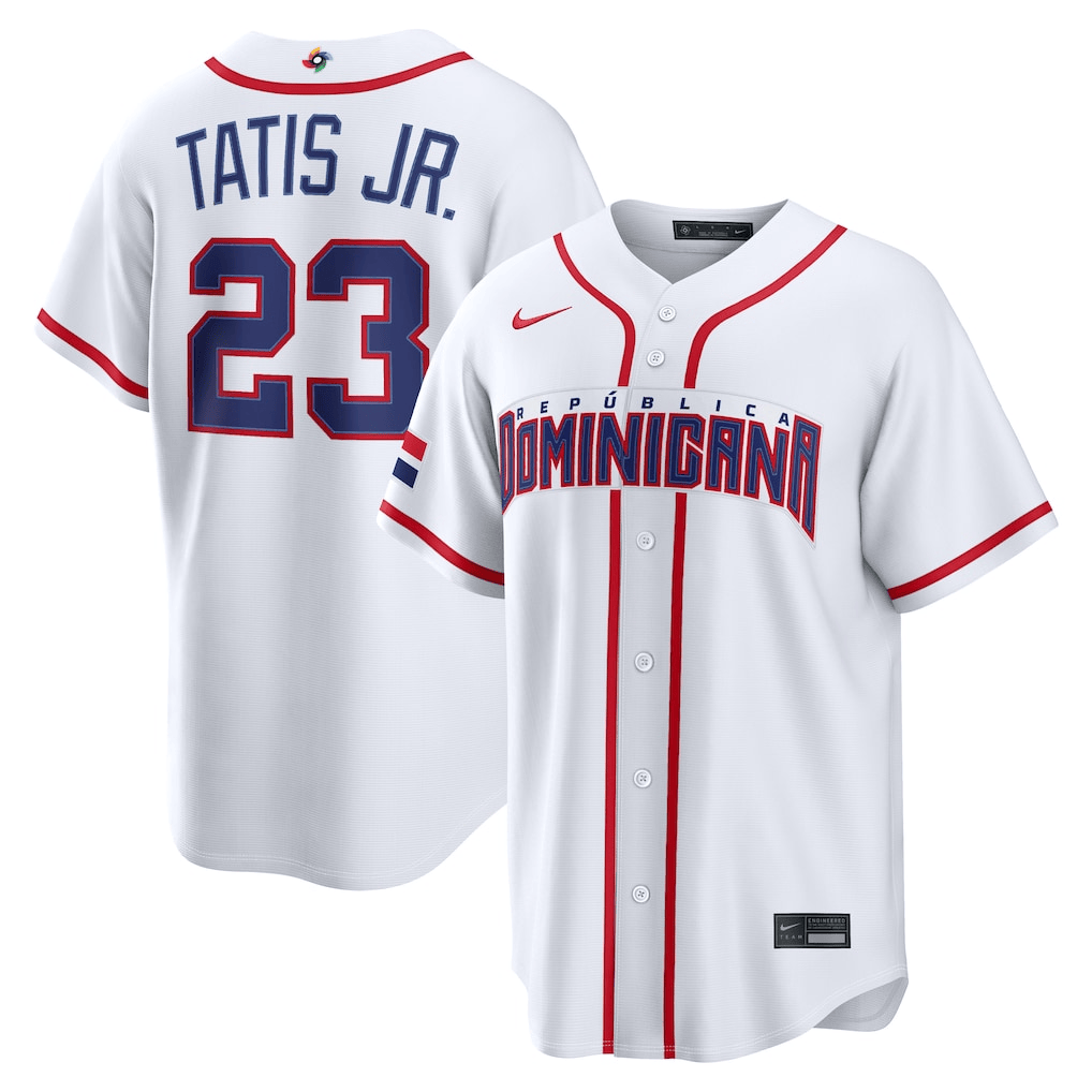 Fernando Tatis Jr #23 Dominican Republic 2026 WBC Home Stadium Jersey World Baseball Classic Merch