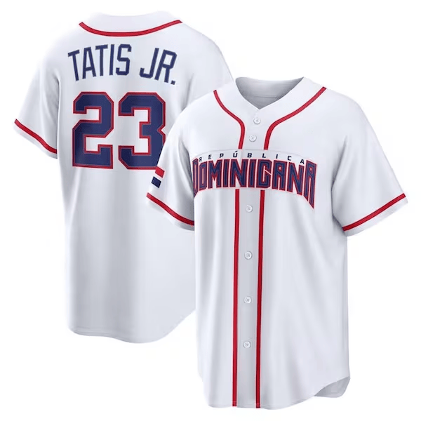Fernando Tatis Jr 21 Jersey Dominican Republic Baseball 2026 World Baseball Classic Merch