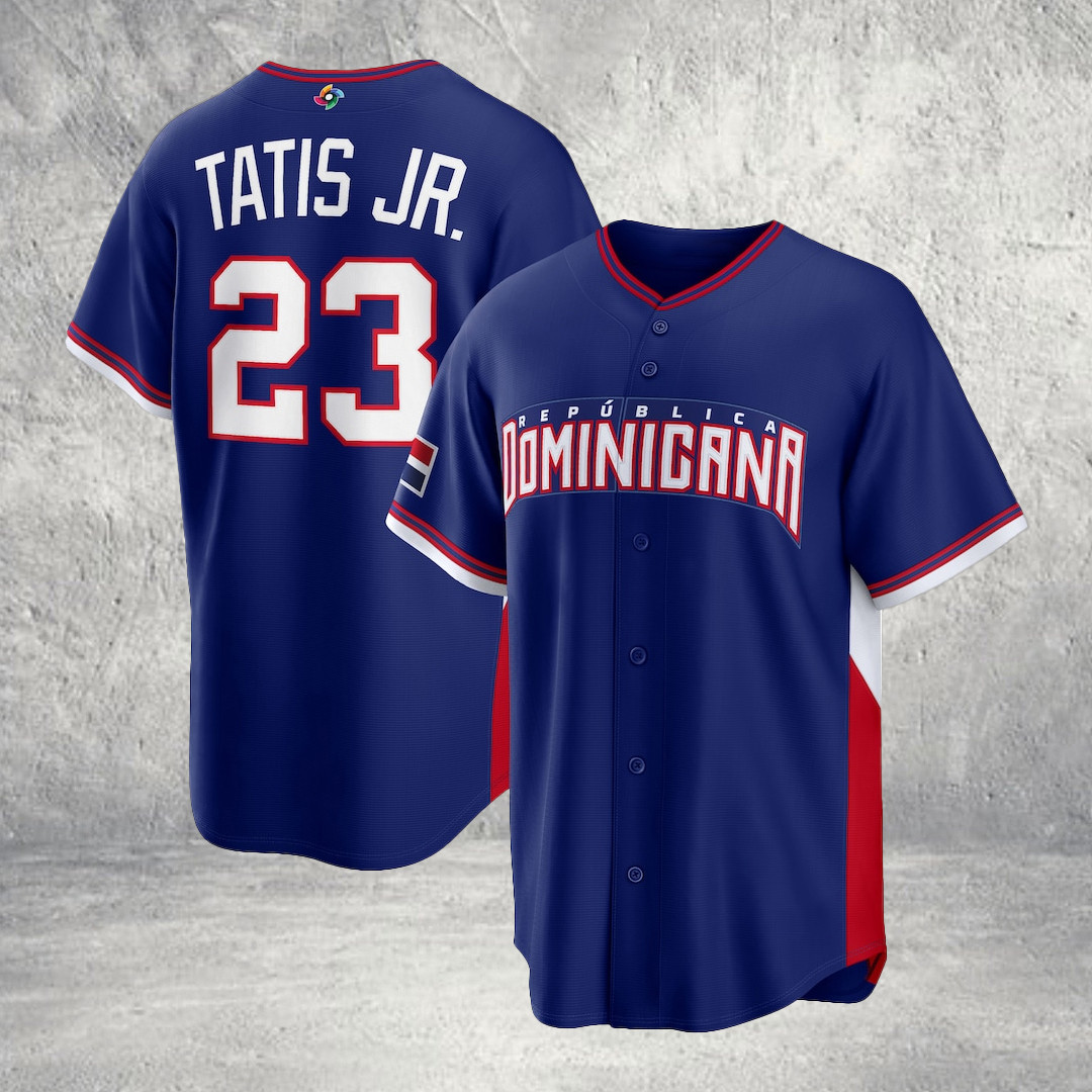 Fernando Tatis Jr Dominican Republic Baseball 2026 World Baseball Classic Road Stadium Jersey