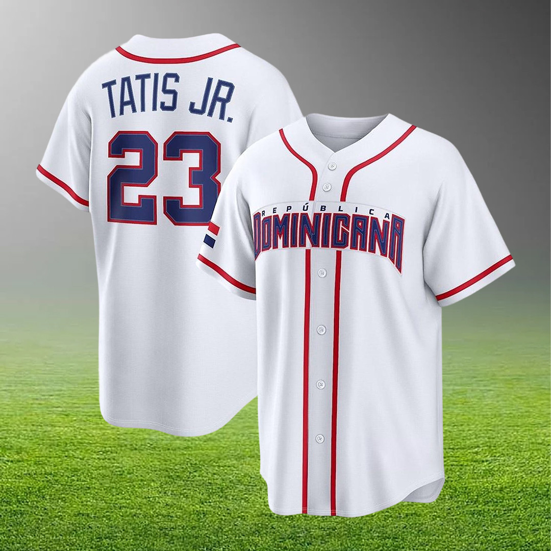 Fernando Tatis Jr. Jersey Dominican Republic 2026 World Baseball Classic Jersey Men's Fernando Tatis Jr. Jersey Dominican Republic 2026 World Baseball Classic Jersey Men's - Image 1