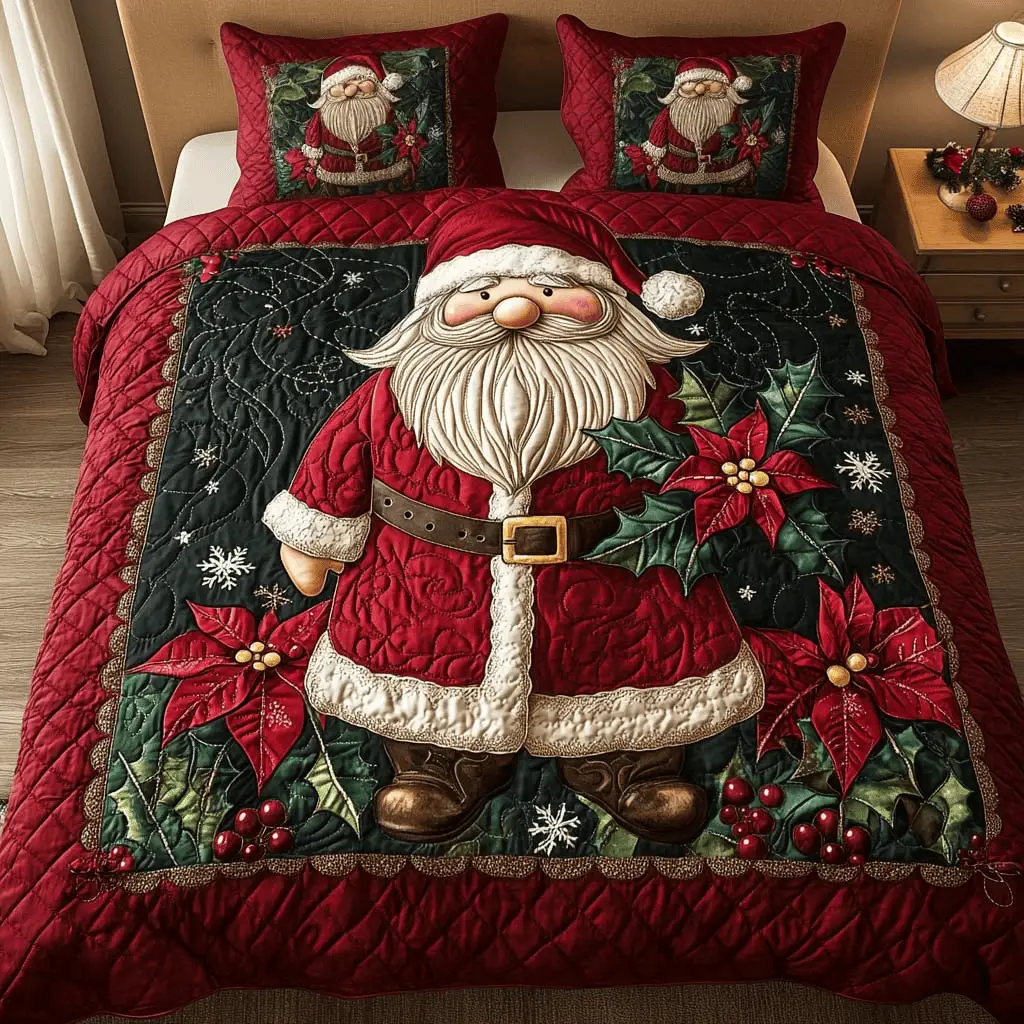 Festive Cheer Quilt Bedding Set King Size Quilt Christmas Gifts For Mom
