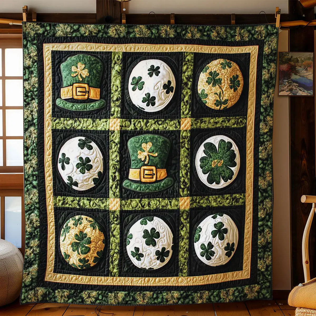 Festive Patrick's Day Ball Quilt Blanket Best Throws For Sofas Blanket Saint Patrick's Day Gifts