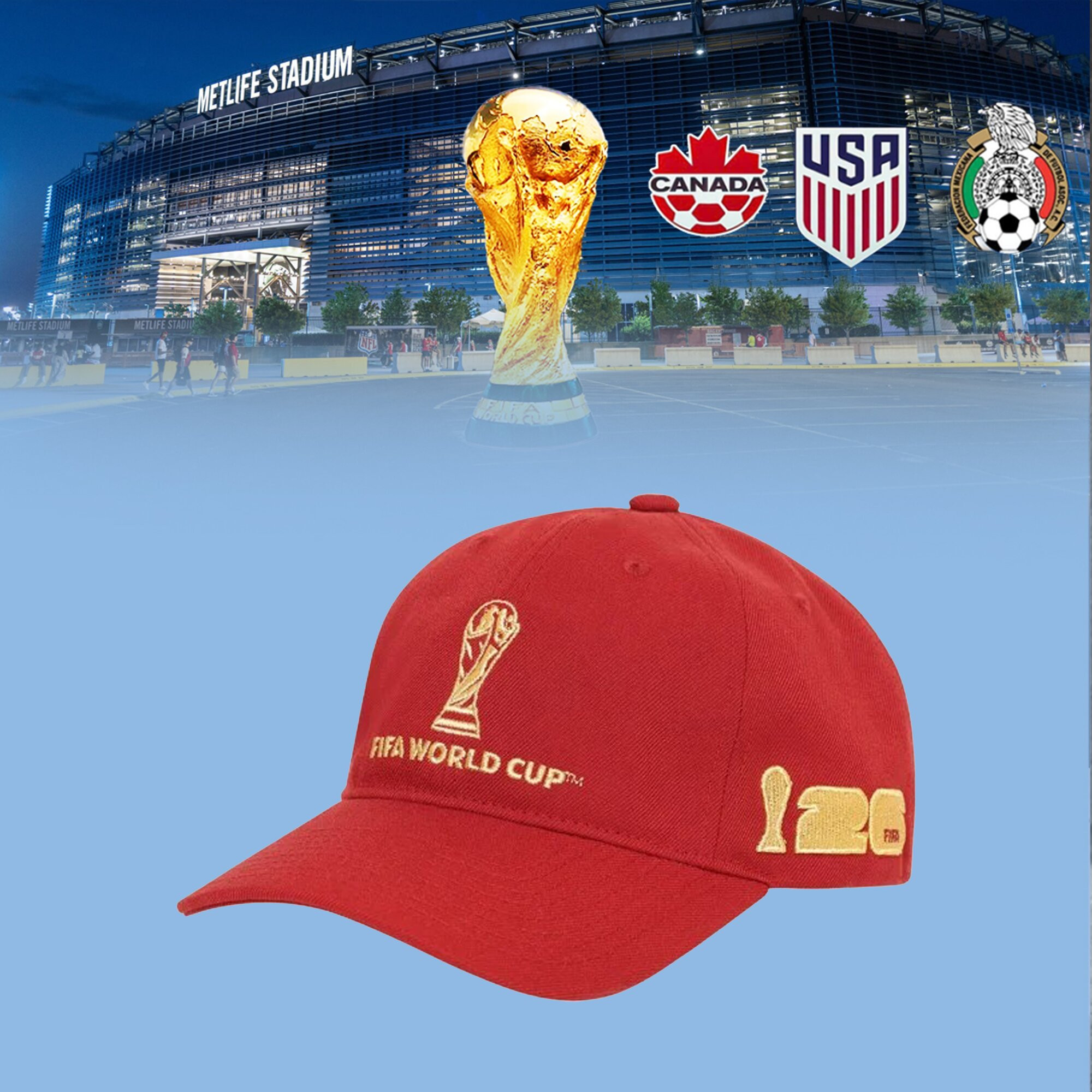 FIFA World Cup 2026 Dad Hat International Soccer Baseball Cap Gift Ideas For Friends