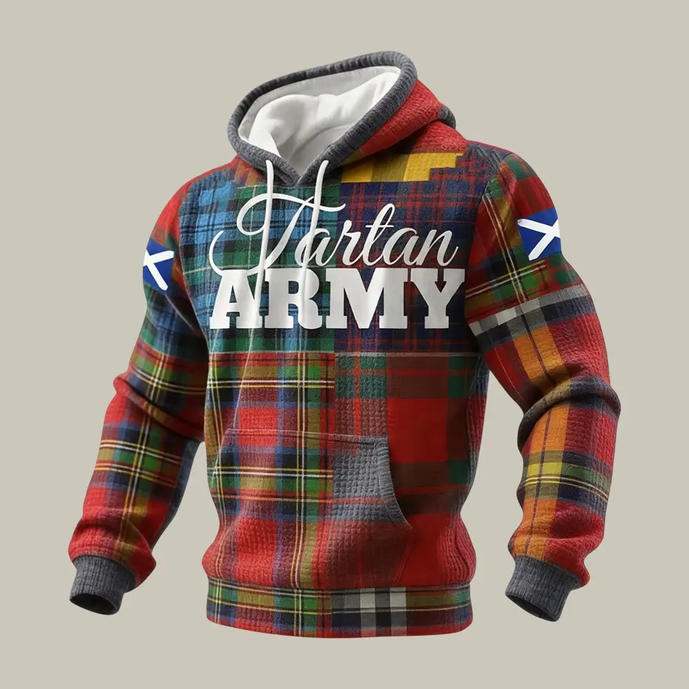FIFA World Cup 2026 Scotland Hoodie Tartan Army Scotland Soccer Team Merch Best Fan Gear