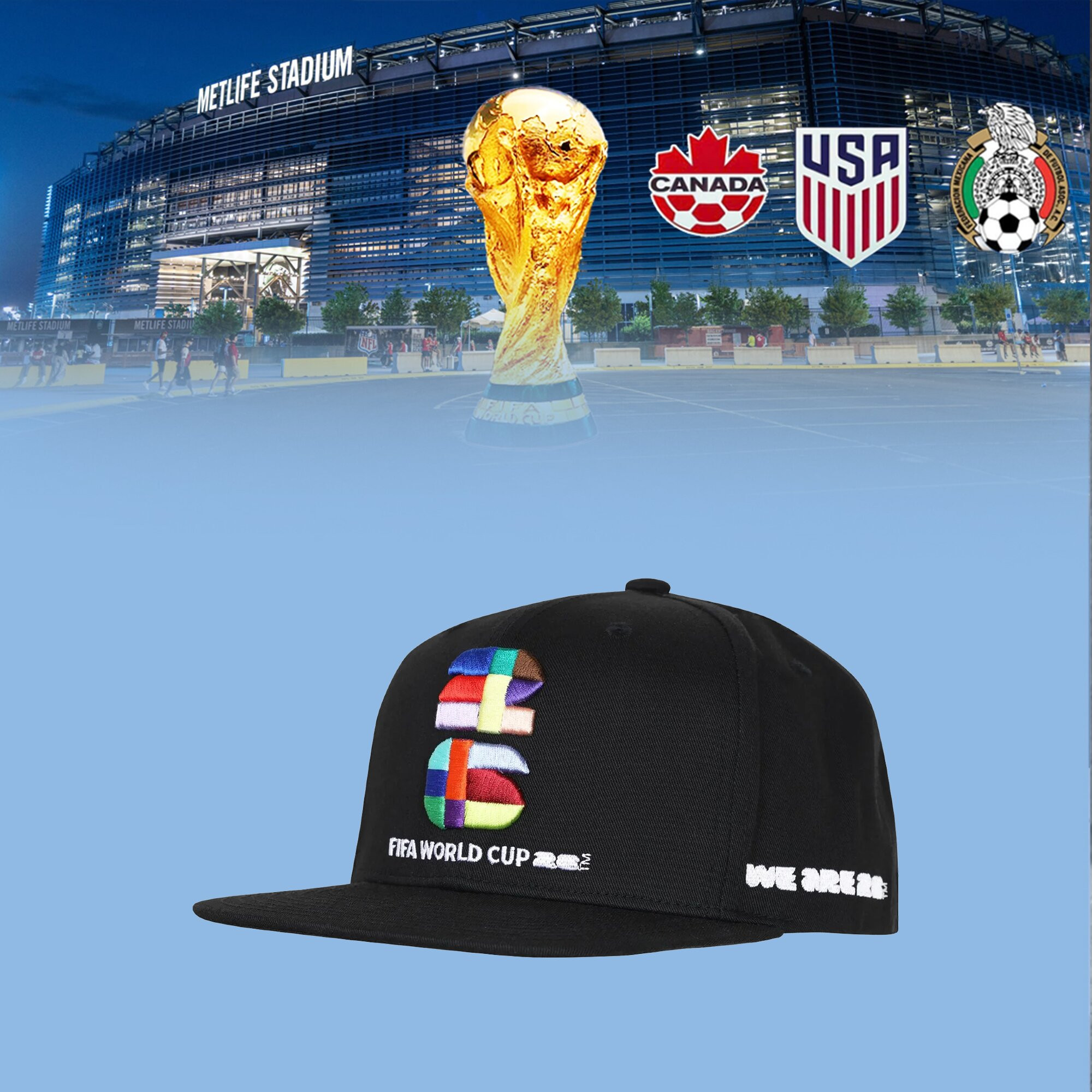FIFA World Cup 2026 Snapback Hat International Soccer Baseball Cap Gift Ideas For Him