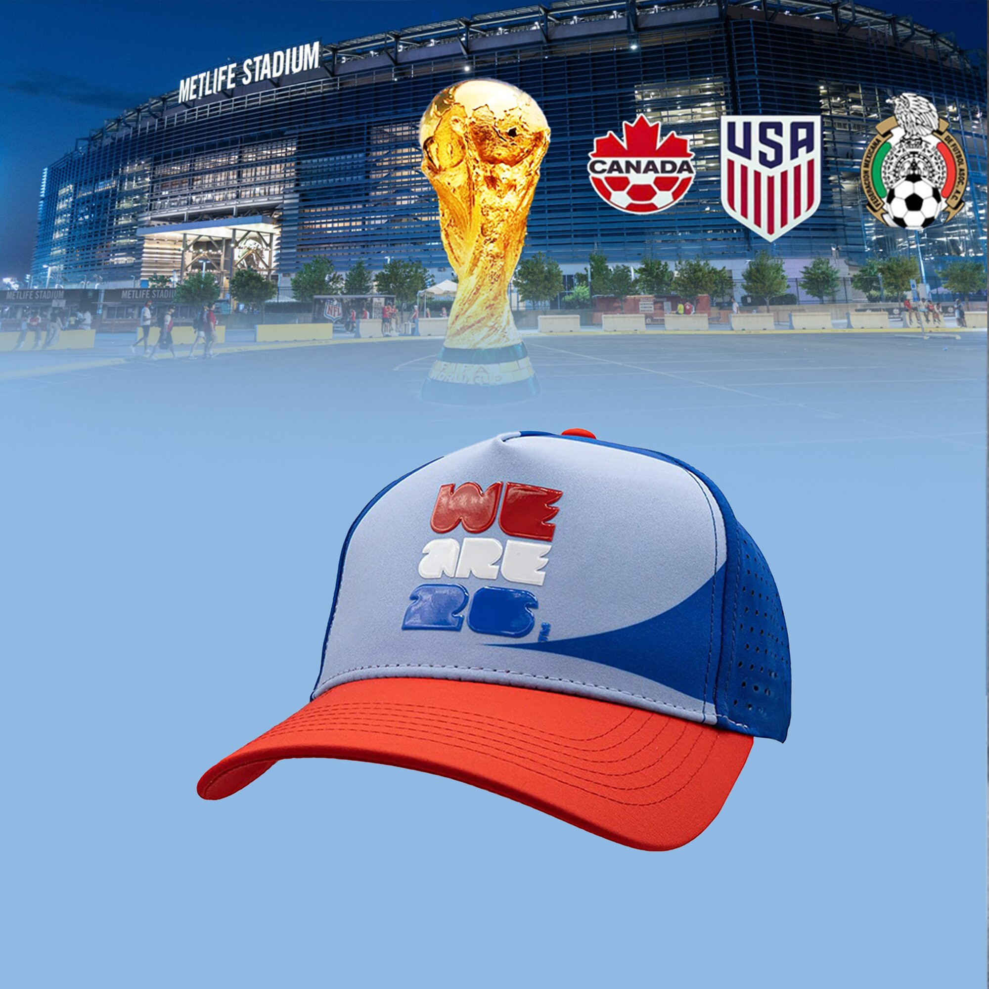 FIFA World Cup 2026 Trucker Hat We Are 26 USA Baseball Cap Gift For Football Lovers