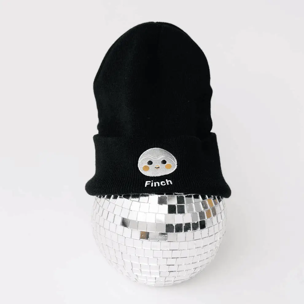 Finch Beanie Finch Embroidered Knit Hat Stylish Finch Care Hat Gift Idea For Husband Today -WearandDecor