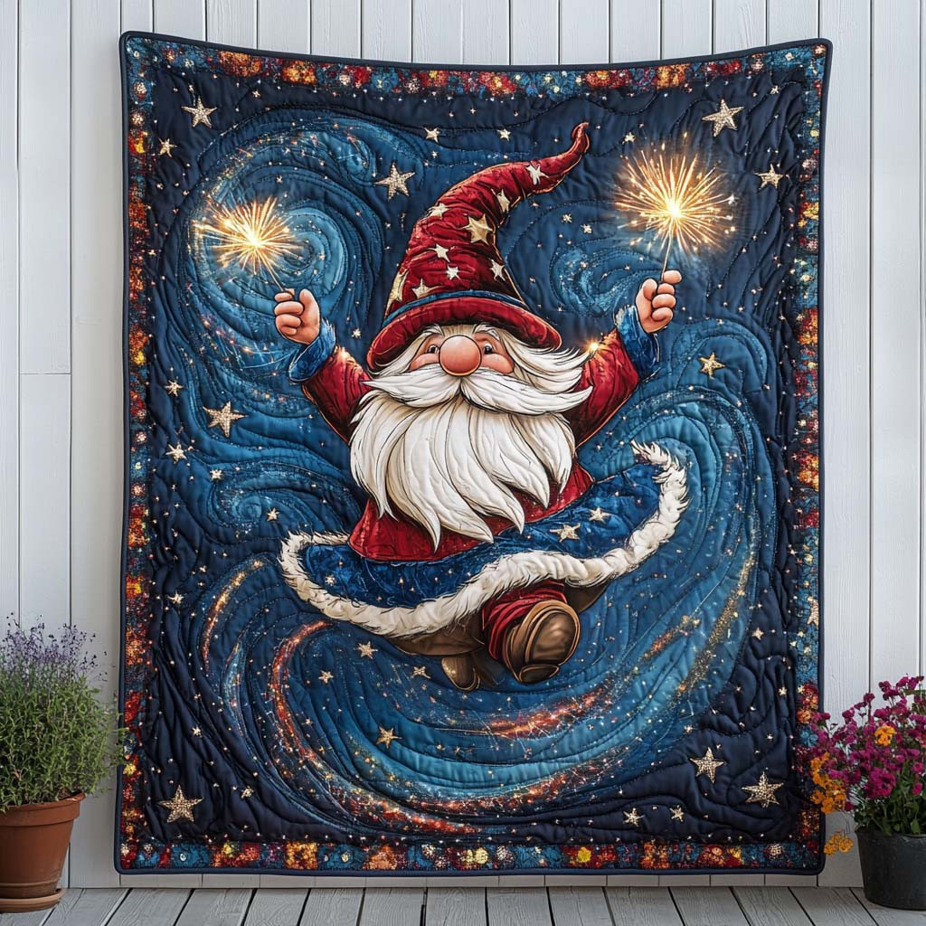Firework Spirit Quilted Blanket Cool Throw Blanket Duck Gifts For Duck Lovers