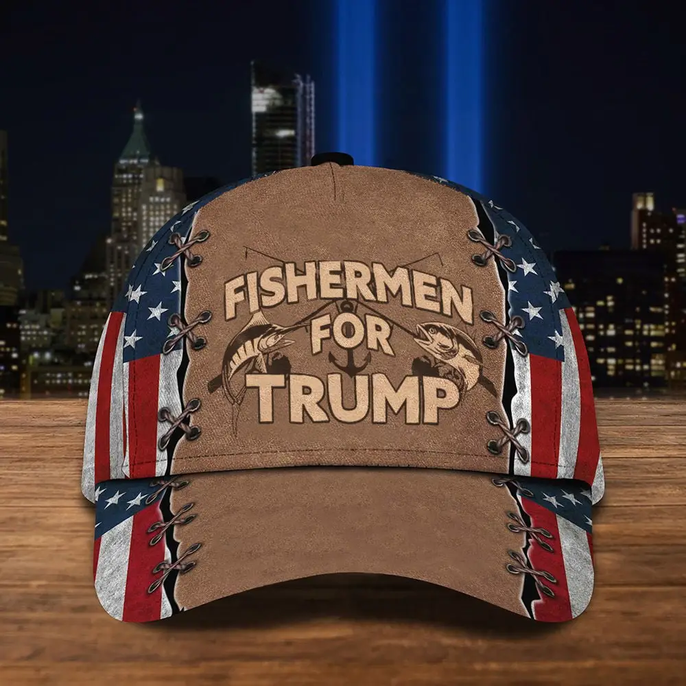 Fishermen For Trump 2024 Hat Never Surrender Donald Trump Hat Gifts For Fishermen
