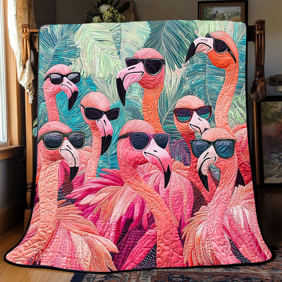 Flamingo Quilt Blankets Best Throw Blanket Unique Gifts For Mom