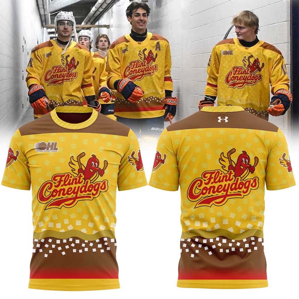 Flint Firebirds Coneydogs Uniform 2026 Shirt Great Gifts For Hockey Fans