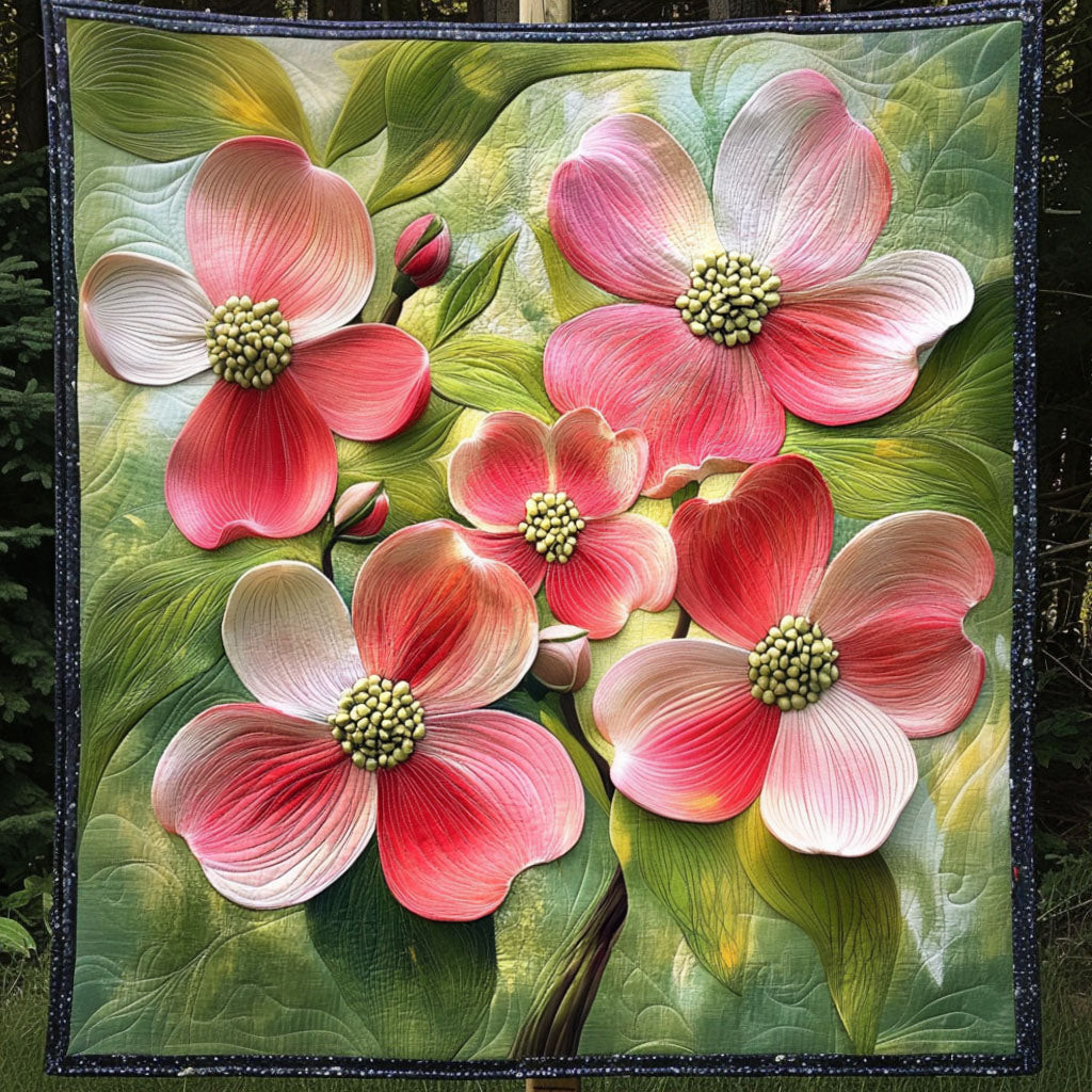 Floral Elegance Quilted Blanket Best Throw Blanket Gifts For Flower Enthusiasts Floral Elegance Quilted Blanket Best Throw Blanket Gifts For Flower Enthusiasts - Image 1