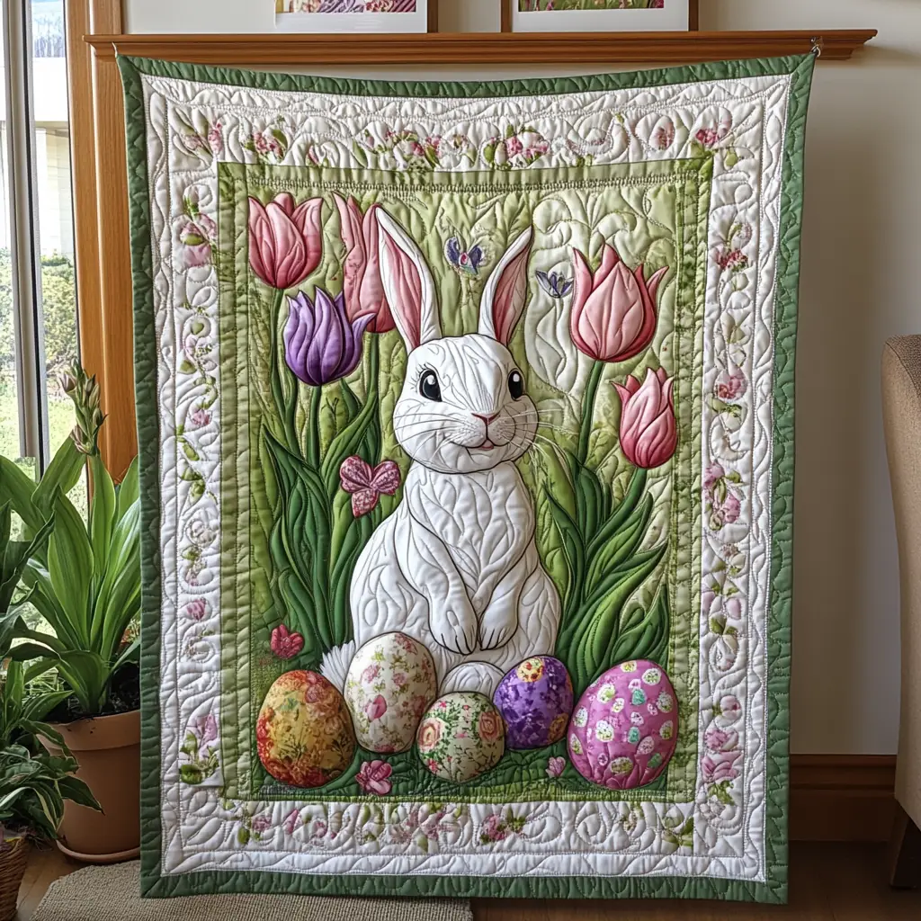 Floral Hallelujah Quilted Blanket Bed Room Decoration Gifts Ideas For Grandma