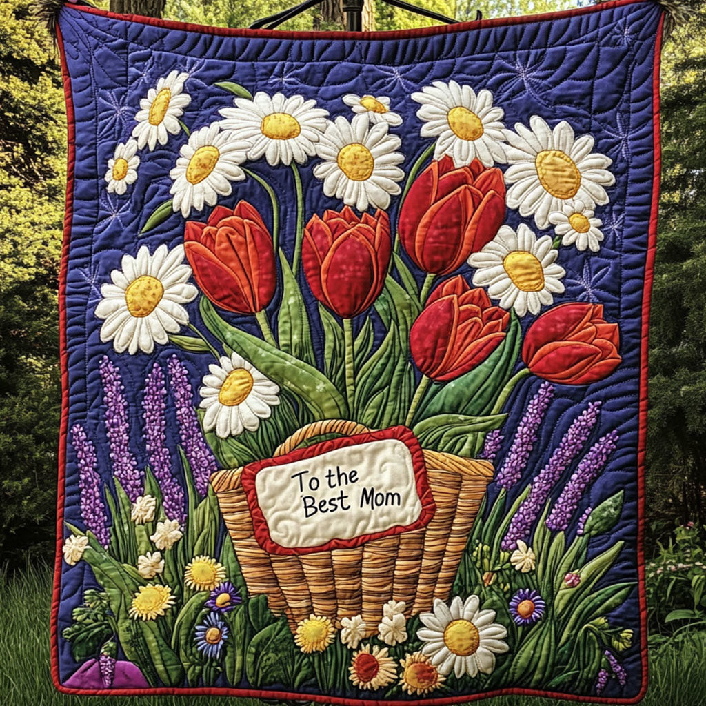 Floral Heart Quilted Blanket Cute Bedroom Decor Christmas Presents For Mom