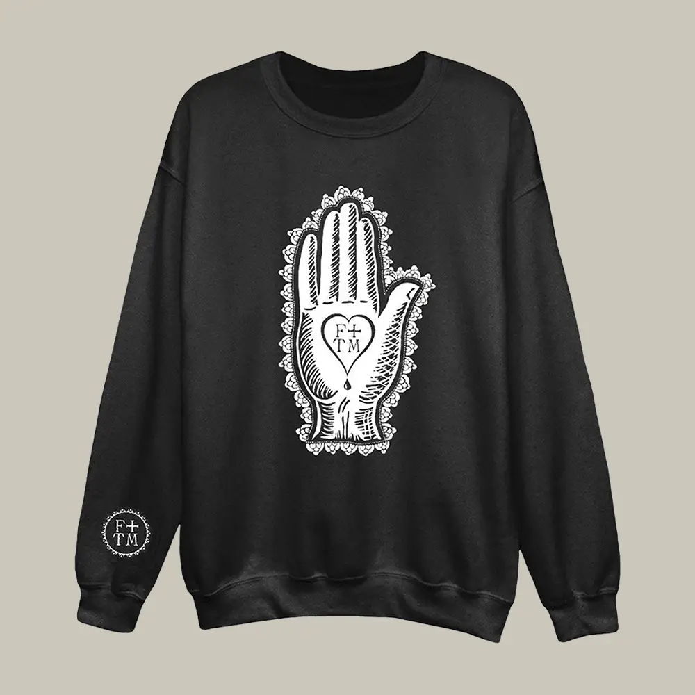 Florence And The Machine Palm Print Sweatshirt Indie Rock Florence And The Machine Clothing Florence And The Machine Palm Print Sweatshirt Indie Rock Florence And The Machine Clothing - Image 1