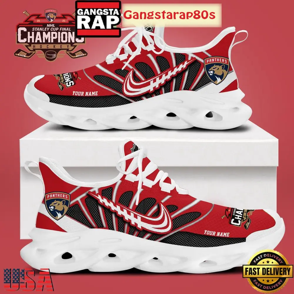 Florida Panthers 2026 Stanley Cup Champions Air Max Shoes Air Cushion Sneakers