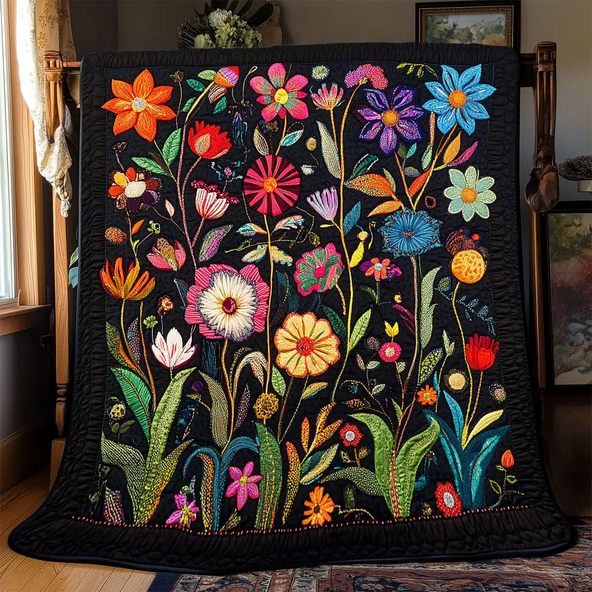 Flower Garden Quilt Blankets Best Throw Blanket Mother'sDay Gifts 2025