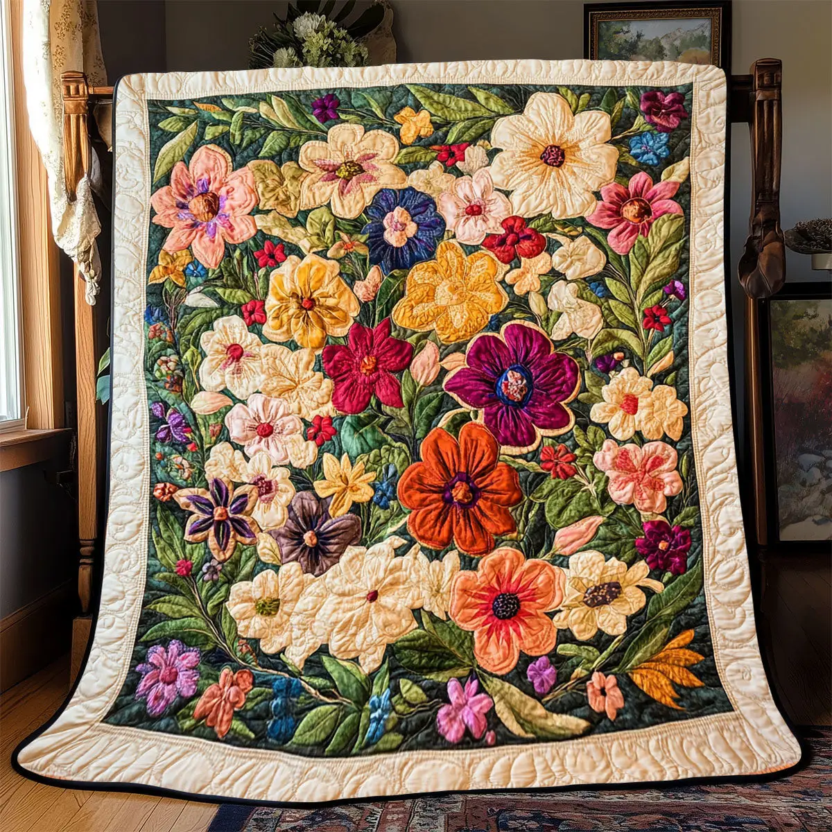 Flower Quilt Blankets Best Throw Blanket First Time Mothers Day Gifts