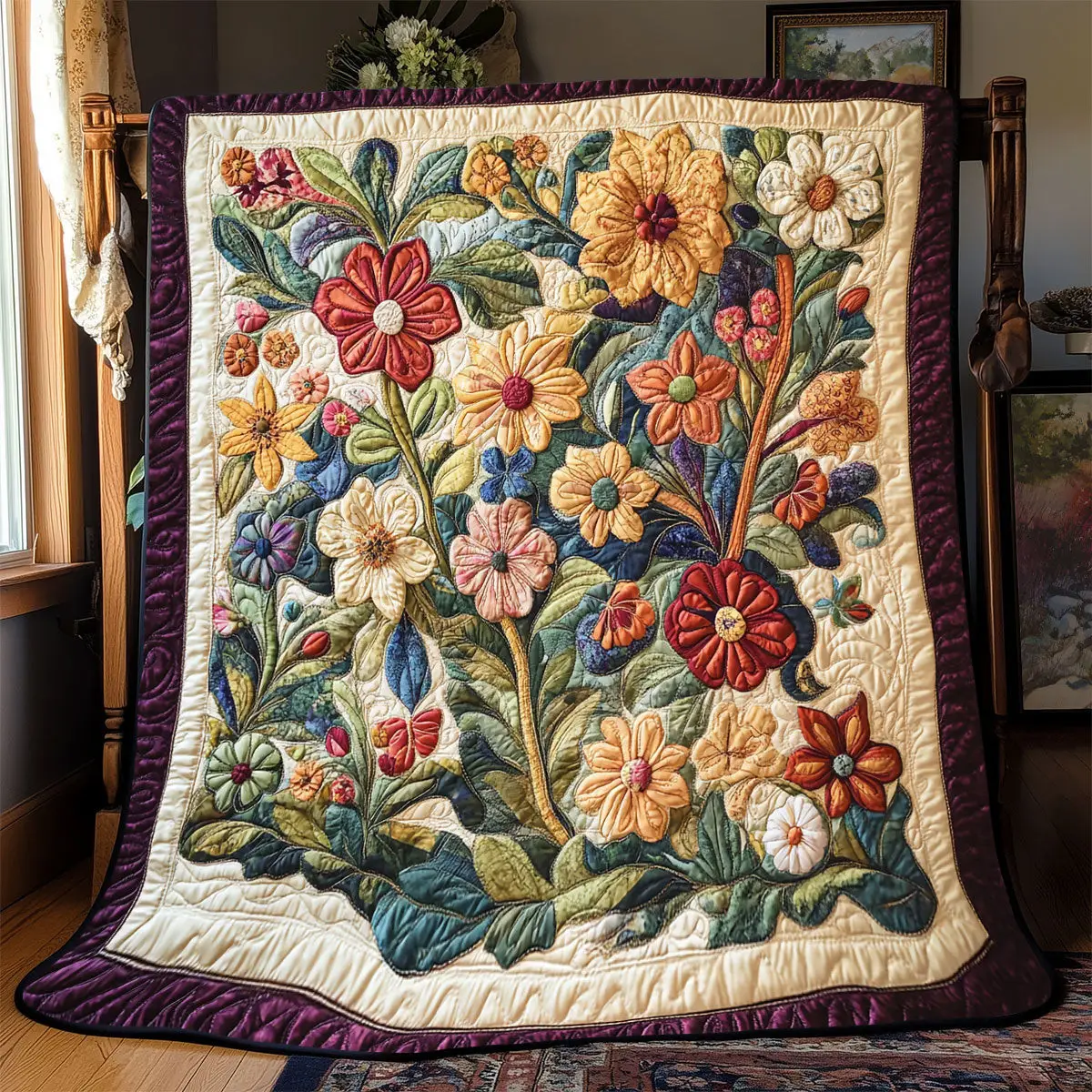 Flower Quilt Blankets Best Throw Blanket Great Mother's Day Gifts