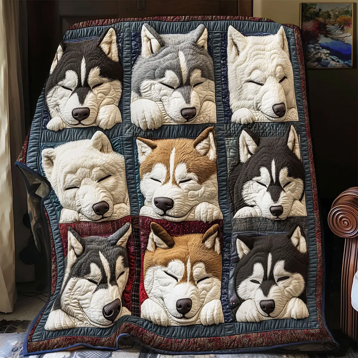 Fluffy Dreams Quilt Trendy Quilt Blanket for Modern Home Interiors