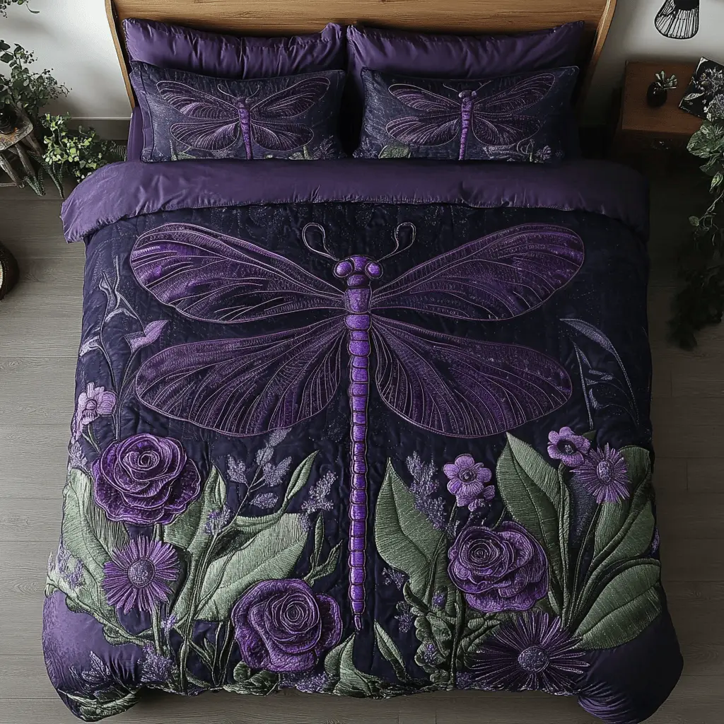 Fly Away Quilted Bedding Set Bedroom Decor Ideas Best Dragonfly Presents Fly Away Quilted Bedding Set Bedroom Decor Ideas Best Dragonfly Presents - Image 1