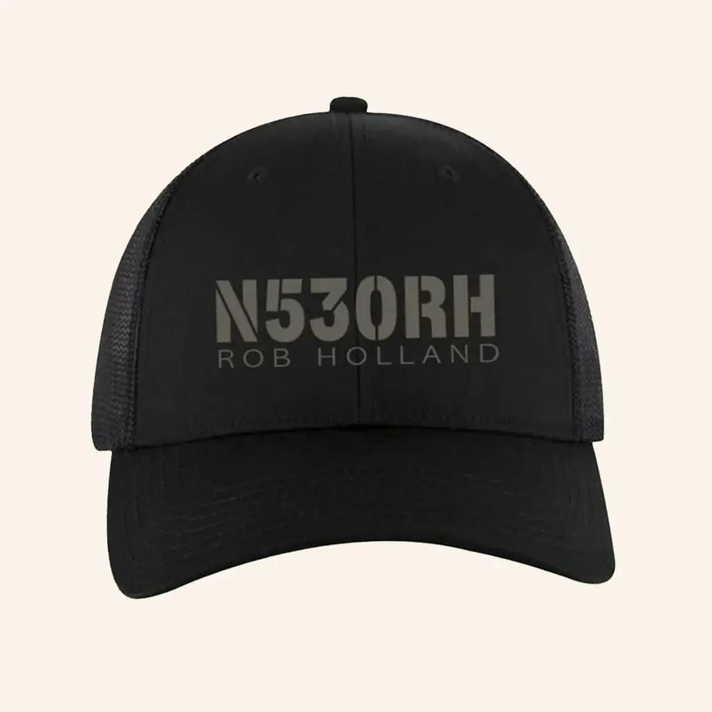 Fly Good Merch N530RH Black Trucker Hat Christmas Gifts For Husband -WearandDecor Fly Good Merch N530RH Black Trucker Hat Christmas Gifts For Husband -WearandDecor - Image 1