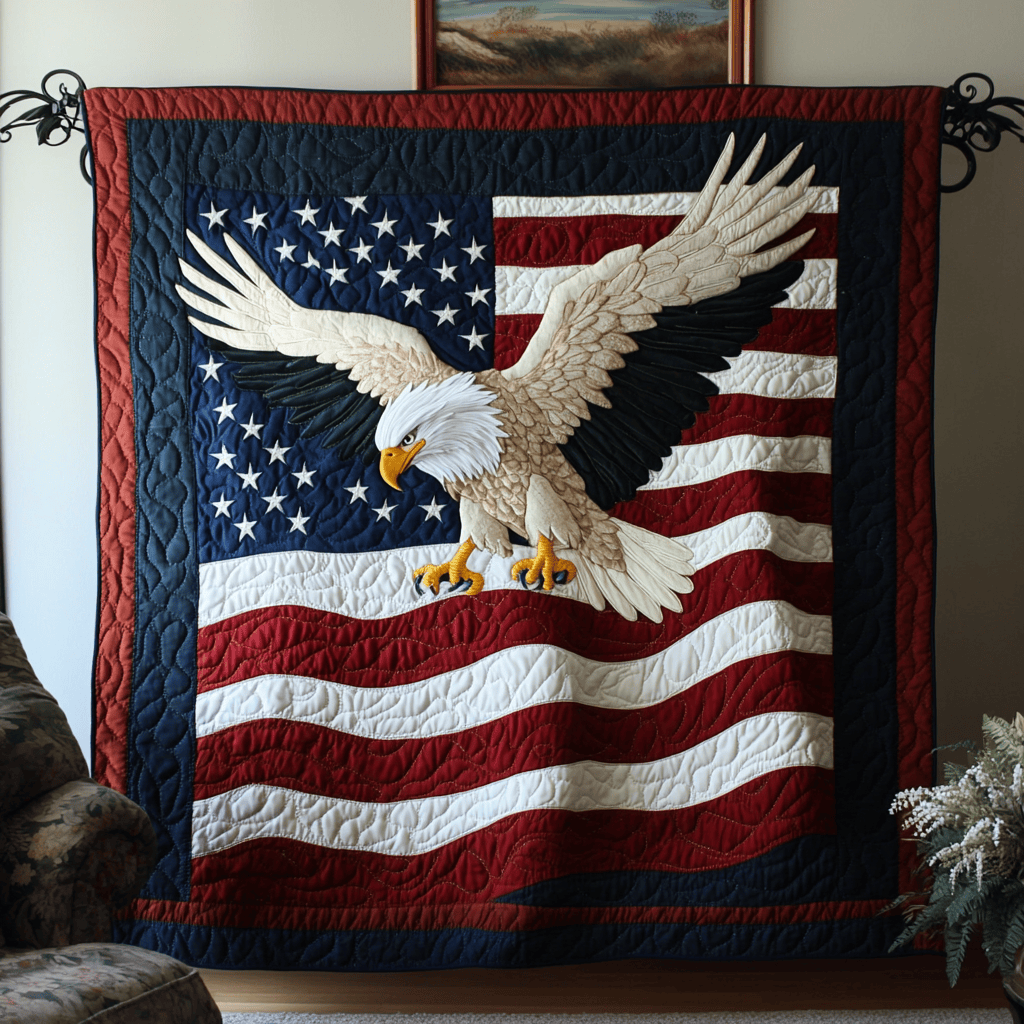 Flying Honor Quilted Blanket Bed Christmas Decor Koi Fish Merchandise