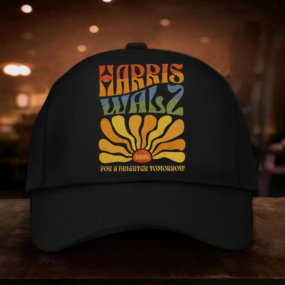 For A Brighter Tomorrow Boho Aesthetic Hat Harris For President Wazl For VP Hat Kamala Harris For USA