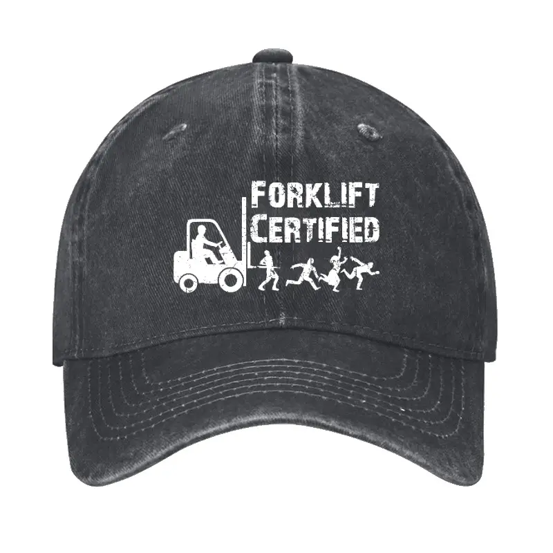 Forklift Certified Funny Cap Men's Funny T-Shirt – Witty Graphic Tee for Adults