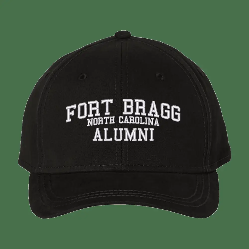 Fort Bragg North Carolina Alumni Hat Gift for Dad Embroidered Military Style Hat -WearandDecor