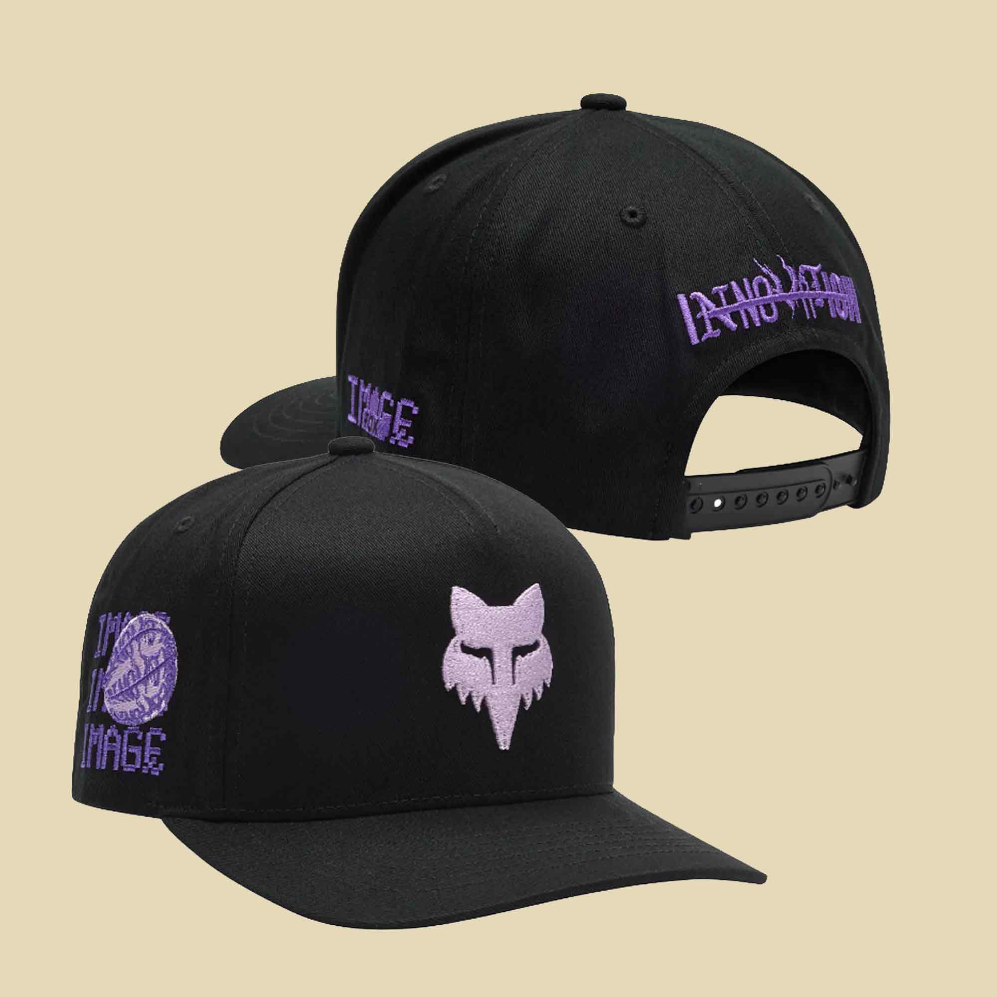 Fox Racing Merch Image Phantom Snapback Hat Embroidered Gift for Racing Fans