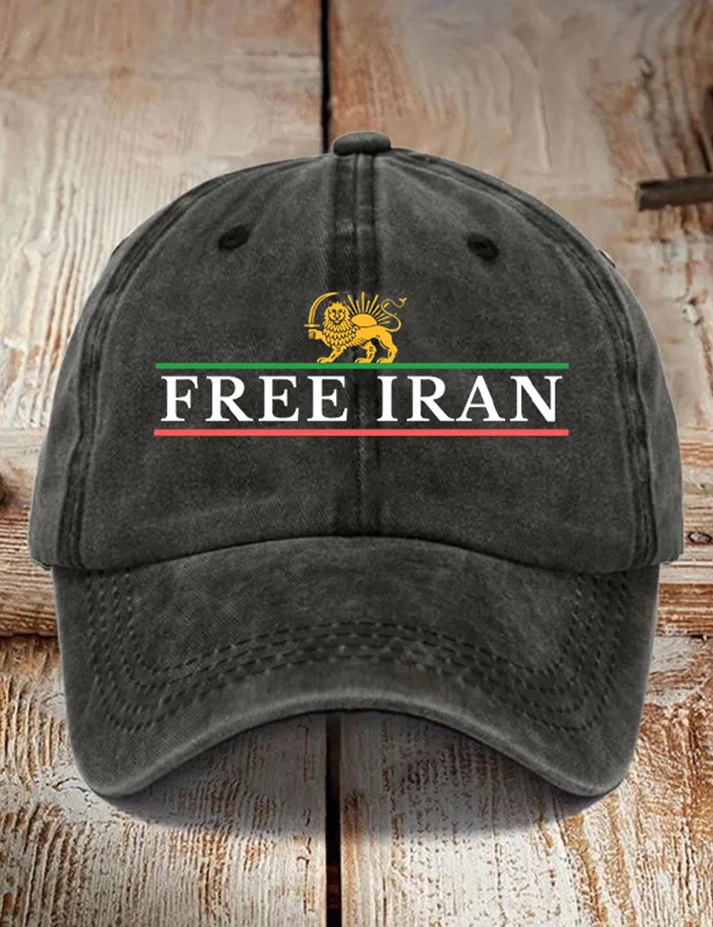 Free Iran Washed Hat Print No War with Iran Hat Anti War Protest Merch Gift