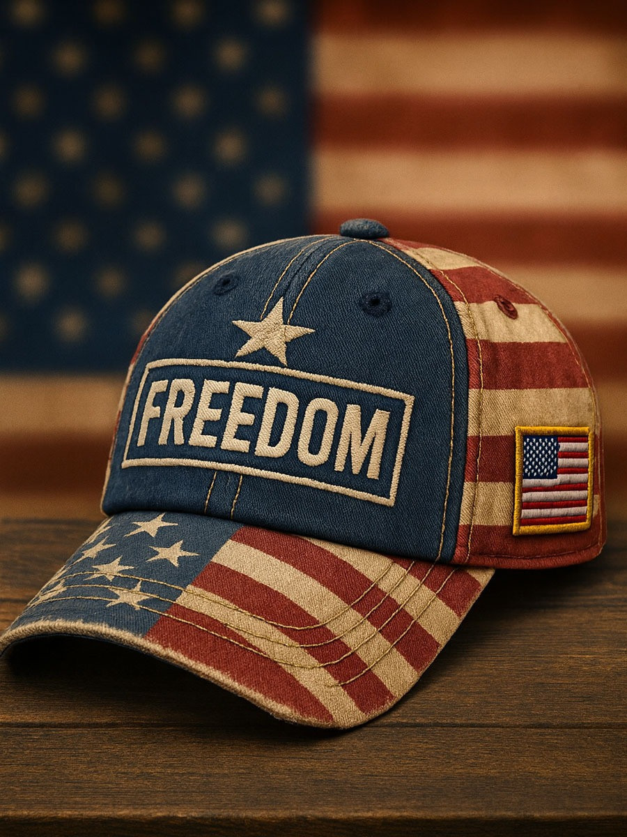 Freedom Hat American Flag Patriotic Cap Independence Day Gift Ideas