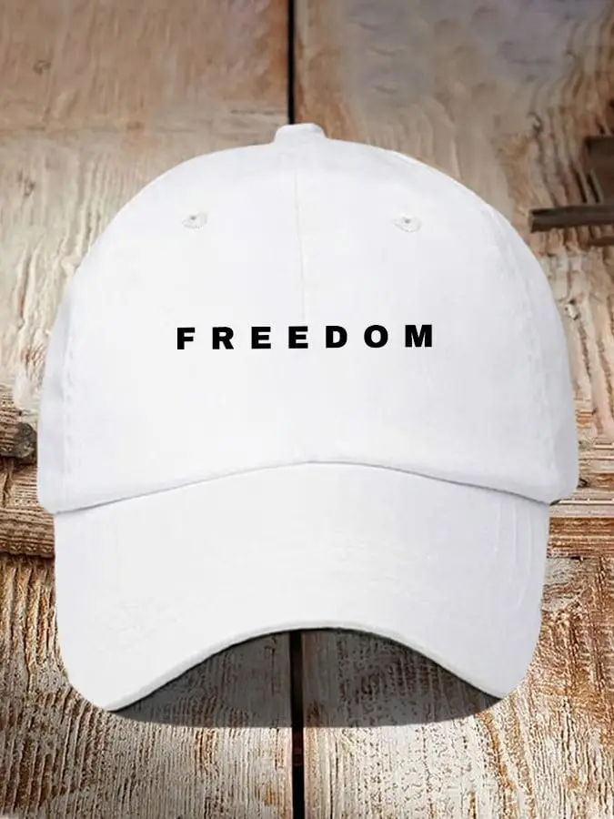 Freedom Hat White Charlie Kirk Shooter Hat Gifts For Patriots
