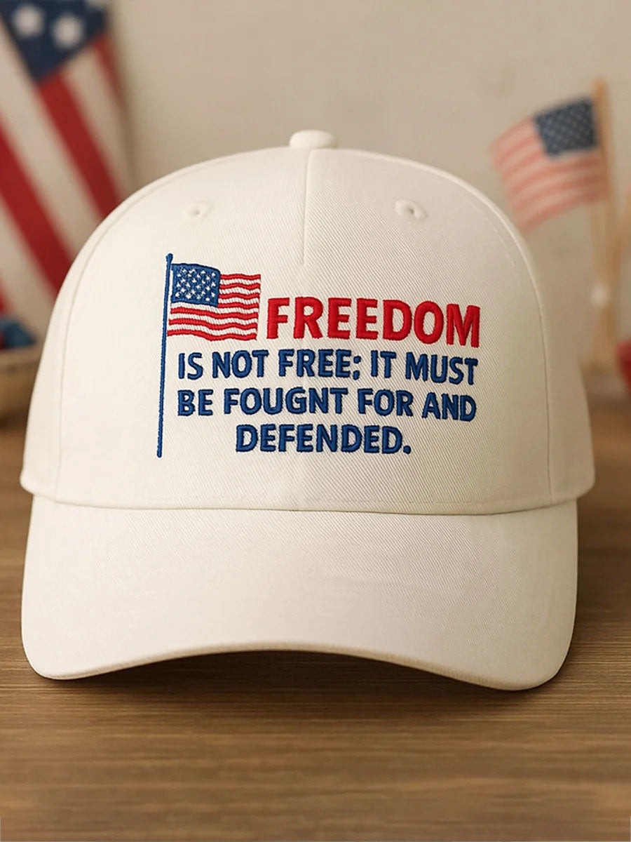 Freedom Printed Casual Unisex Hat As Picture Charlie Kirk American Merch