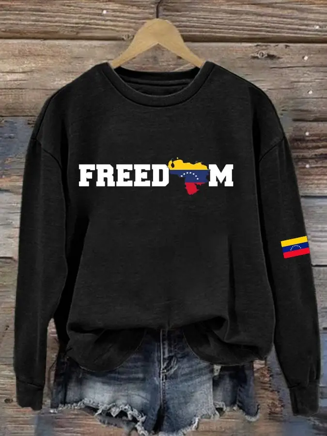 Freedom Venezuelan Sweatshirt Support Maduro Hands Off Latin America Freedom Merch
