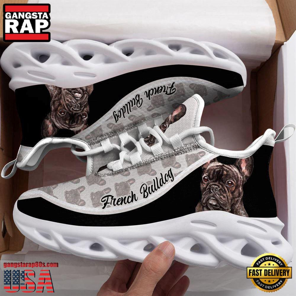 French Bulldog Dogs Lover Air Max Shoes Air Cushion Sneakers, Running Sneakers